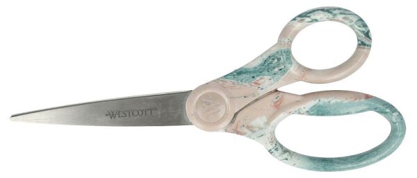 WESTCOTT Papierschere Trendsetter rosa-türkis 20,4 cm
