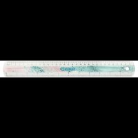 WESTCOTT Lineal Trendsetter 30,0 cm, rosa-türkis