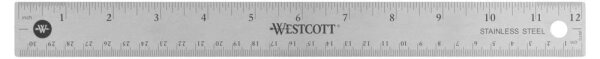 WESTCOTT Lineal 30,0 cm, grau