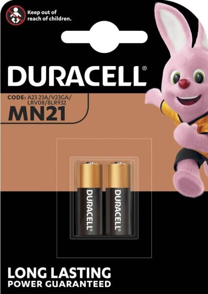 DURACELL Batterien MN21 Alkali-Mangan Fotobatterie 12,0 V, 2 St.