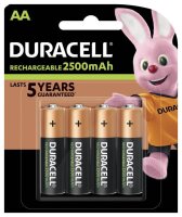 DURACELL Akkus PreCharged Ni-MH Mignon AA 2.500 mAh, 4 St.
