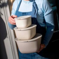 koziol Frischhaltedose Connect 9,3 cm hoch beige 1,0 l, 1...