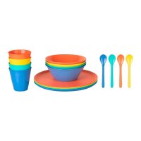 koziol Camping-Geschirrset Lollipop bunt 16-tlg., 1 Set