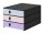 styro Schubladenbox styroval pro feelings Candlelight  hellblau, hellrosa, helllila 14-8050.Ca, DIN A4 mit 3 Schubladen, 1 St.