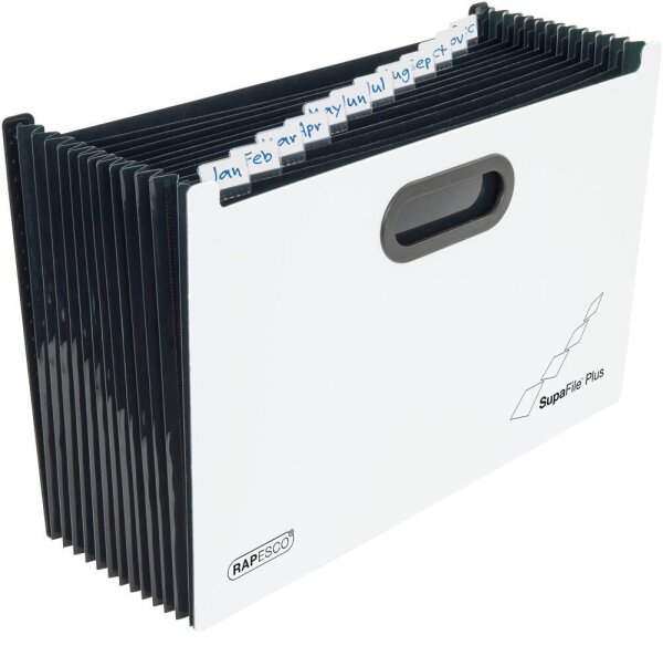 RAPESCO® Fächermappe Supafile Plus 13 Fächer weiß, 1 St.