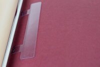 LMG Thermo-Bindemappen rot Lederkarton für 20 - 30 Blatt, 50 St.