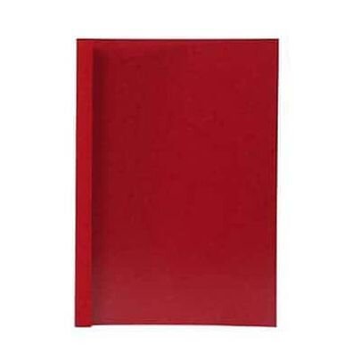 LMG Thermo-Bindemappen rot Lederkarton für 40 - 55 Blatt, 50 St.
