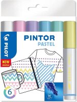 PILOT PINTOR Pastell Kreativmarker farbsortiert 4,0 -...