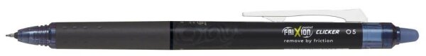 PILOT FRIXION point CLICKER Tintenroller schwarz 0,3 mm, Schreibfarbe: blau, 1 St.