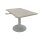 Quadrifoglio Verbindungsplatte Idea+ beton, silber rechteckig 70,0 x 110,0 x 74,0 cm