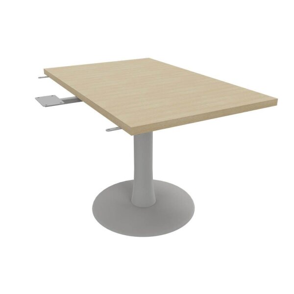 Quadrifoglio Verbindungsplatte Idea+ eiche, silber rechteckig 70,0 x 110,0 x 74,0 cm