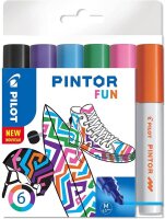 PILOT PINTOR FUN Kreativmarker farbsortiert 4,0 - 12,0...