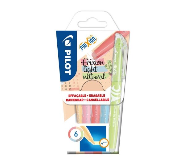 PILOT FriXion Light Natura Textmarker farbsortiert, 6 St.