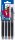 PILOT FRIXION point CLICKER 2 Go Tintenroller-Set schwarz 0,3 mm, Schreibfarbe: farbsortiert, 4 St.