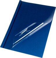 LMG Thermo-Bindemappen blau Lederkarton für 20 - 30...