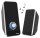 hama Sonic LS-206 Lautsprecher schwarz, grau