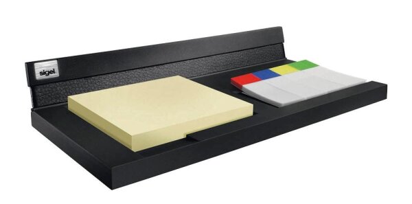SIGEL Zettelbox cintano:S schwarz inkl. Haftnotizen und Haftmarkern, 1 St.