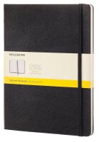 MOLESKINE Notizbuch Classic Collection fester Einband ca. DIN A4 kariert, schwarz Hardcover 192 Seiten, 1 St.