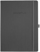 SIGEL Notizbuch Conceptum® ca. DIN A4 liniert, dunkelgrau Hardcover 194 Seiten  ( CO649 )