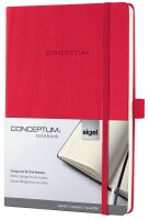 SIGEL Notizbuch Conceptum® ca. DIN A5 kariert, rot...