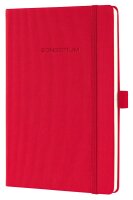 SIGEL Notizbuch Conceptum® ca. DIN A5 kariert, rot Hardcover 194 Seiten, 1 St.