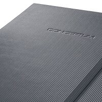 SIGEL Notizbuch Conceptum® ca. DIN A5 kariert, dunkelgrau Hardcover 194 Seiten, 1 St.