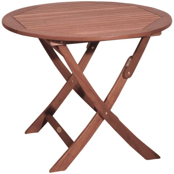 Garden Pleasure Gartentisch STOCKHOLM braun rund 90,0 x 90,0 x 73,0 cm