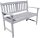 Garden Pleasure Gartenbank STIRLING 985227 grau Holz 110,0 cm