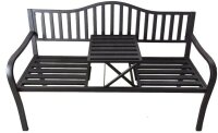 Garden Pleasure Gartenbank SEGULA 950505 schwarz Metall...