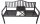 Garden Pleasure Gartenbank SEGULA 950505 schwarz Metall 150,0 cm