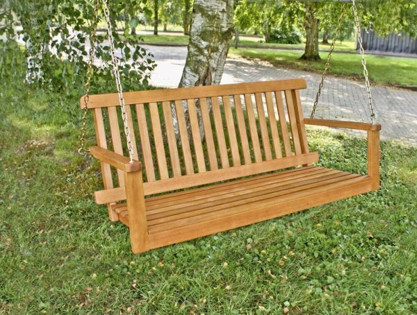 Garden Pleasure Hängebank COLUMBIA 985106 braun Holz 130,0 cm