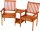 Garden Pleasure Sitzgruppe EDISON, braun Holz, 1-teilig