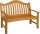 Garden Pleasure Gartenbank KINGSTON 985248 braun Holz 131,0 cm