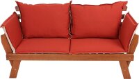 Garden Pleasure Gartenbank FORTUNA 985137 braun Holz...
