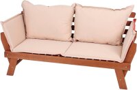 Garden Pleasure Gartenbank FORTUNA 985137 braun Holz 192,0 cm
