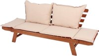 Garden Pleasure Gartenbank FORTUNA 985137 braun Holz 192,0 cm