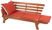 Garden Pleasure Gartenbank FORTUNA 985137 braun Holz 192,0 cm