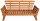 Garden Pleasure Gartenbank FORTUNA 985137 braun Holz 192,0 cm
