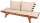 Garden Pleasure Gartenbank FORTUNA 985137 braun Holz 192,0 cm