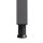 HAMMERBACHER QS614 Schreibtisch grafit rechteckig, 4-Fuß-Gestell grau 140,0 x 67,2 cm