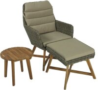 Garden Pleasure Loungesessel CALVIA braun Kunststoff,...