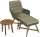 Garden Pleasure Loungesessel CALVIA braun Kunststoff, Metall, 6-teilig