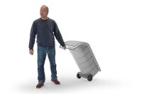 Hailo Rollen für Mülleimer ProfiLine WBS 120 / WSB-K / WSB Design XXXL für alle Böden, 1 St.