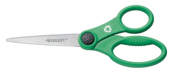 WESTCOTT Papierschere Kleen Earth grün 18,0 cm