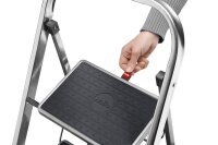 Hailo Klapptritt K70 StandardLine silber 2 Stufen, H: 83,0 cm