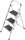 Hailo Klapptritt K70 StandardLine silber 3 Stufen, H: 106,0 cm
