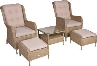 Garden Pleasure Loungegruppe VALENCIA beige, braun...