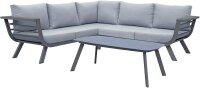 Garden Pleasure Loungegruppe AURELIA hellgrau, dunkelgrau...