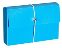 M&M Karteikasten DIN A7 für 100 Karteikarten ocean-blue ohne Deckel