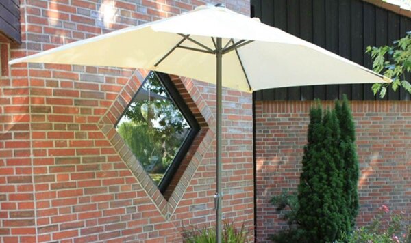 Garden Pleasure Sonnenschirm rechteckig, creme, 1 St.